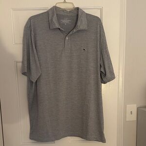 Vineyard Vines Classic Gray performance Polo Shirt